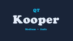 Kooper Font › Fontesk