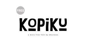 Kopiku Font › Fontesk