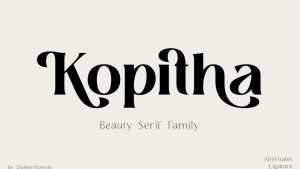 Kopitha Font › Fontesk