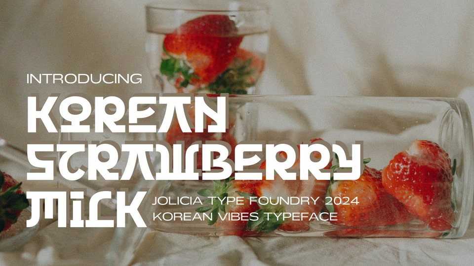 Korean Strawberry Milk Font › Fontesk