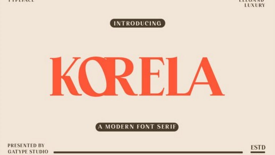 Korela Display Font › Fontesk
