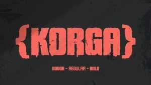 Korga Rough Font › Fontesk