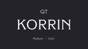 Korrin Font Family › Fontesk