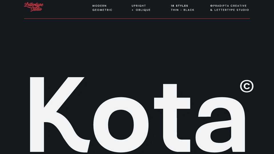 Kota Sans Font › Fontesk