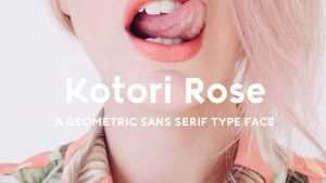 Kotori Rose Typeface › Fontesk