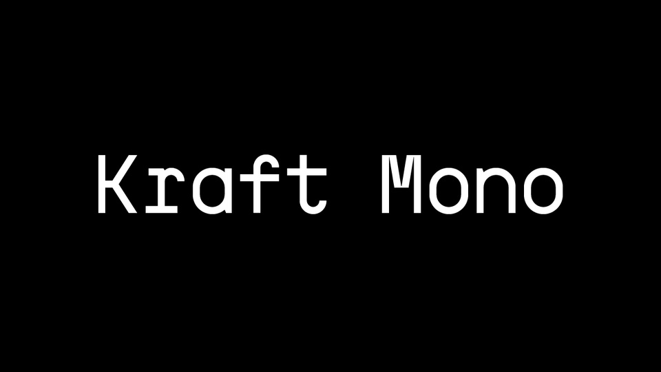 Kraft Mono Font › Fontesk