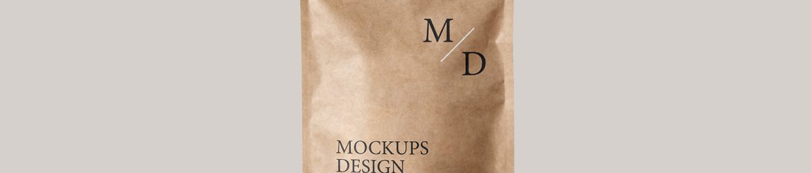 Kraft paper doypack mockup