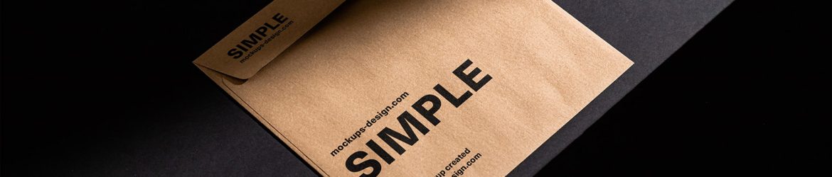 Kraft paper envelope mockup Kraft paper envelope mockup