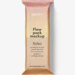 Kraft paper flowpack mockup - Free PSD Download Kraft paper flowpack mockup