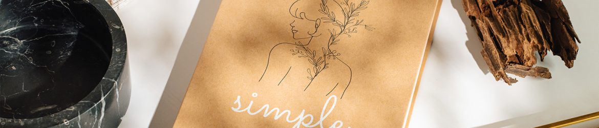 Kraft paper notebook mockup