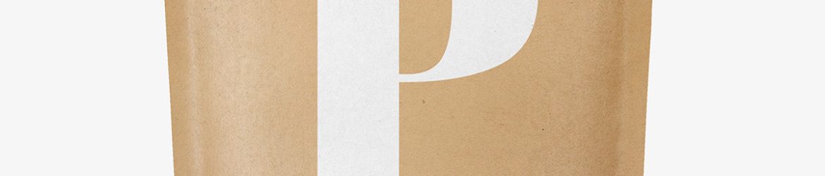 Kraft paper pouch mockup