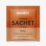 Kraft paper sachet mockup