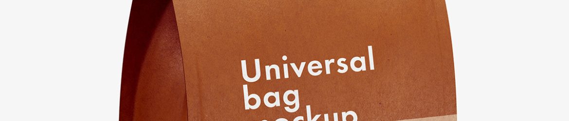 Kraft paper standpouch mockup