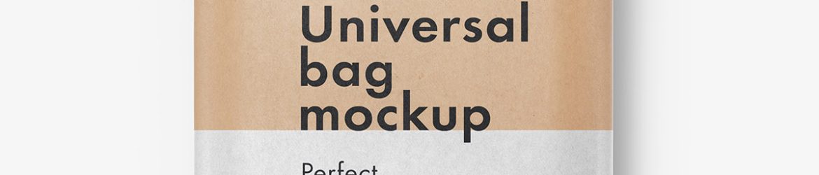 Kraft paper wipes pack mockup