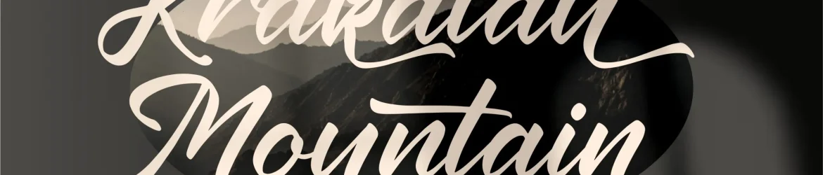 Krakatau Mountain Font