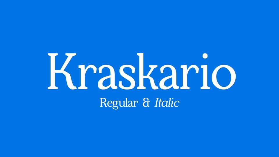 Kraskario Font › Fontesk