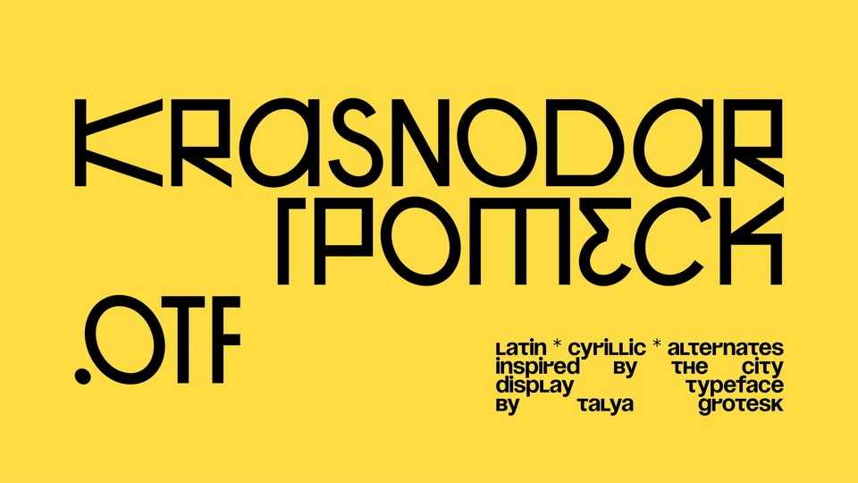 Krasnodar Grotesk Font › Fontesk