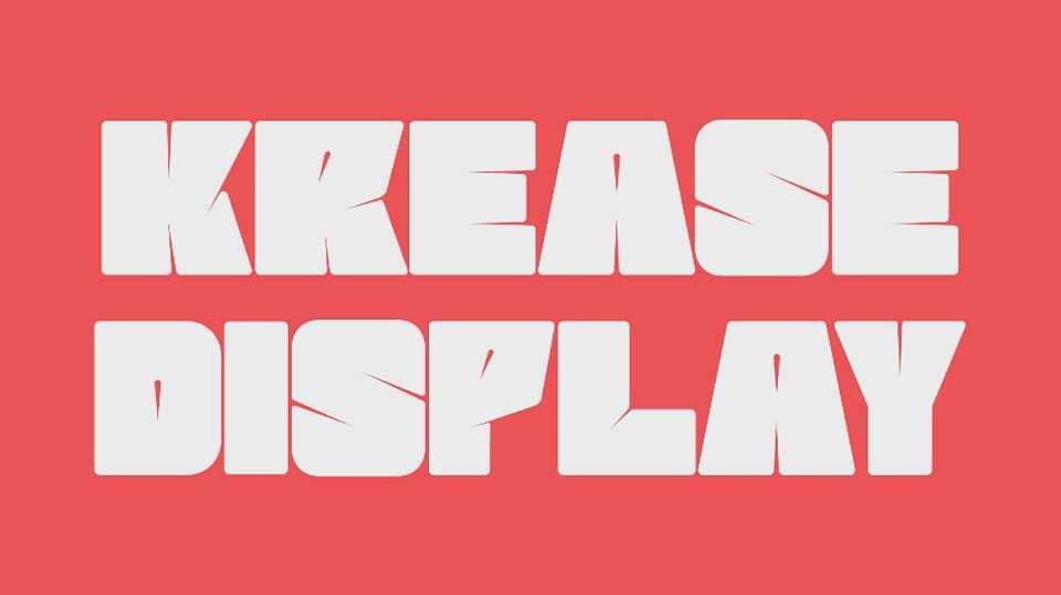 Krease Display Font › Fontesk