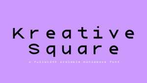 Kreative Square Font › Fontesk