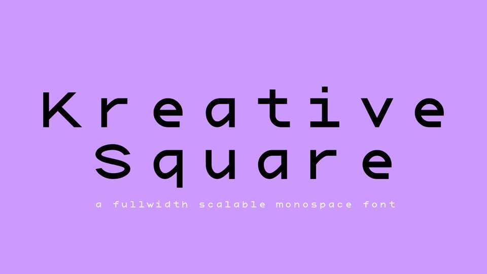 Kreative Square Font › Fontesk