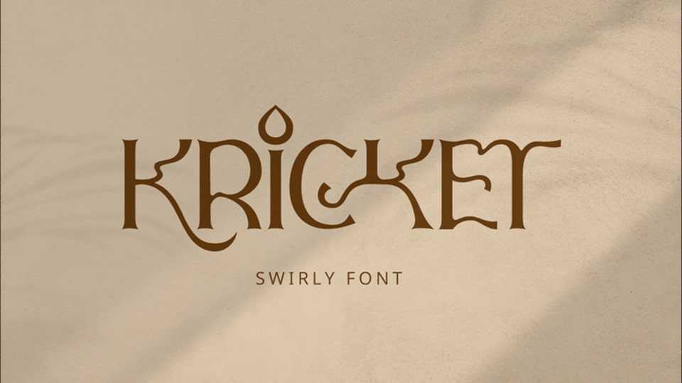 Kricket Font › Fontesk