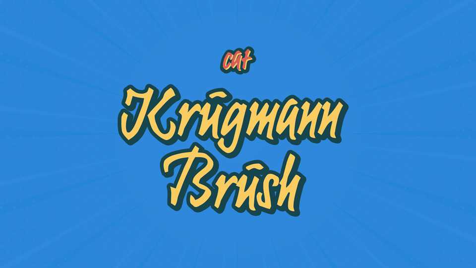 Krugmann Brush Font › Fontesk