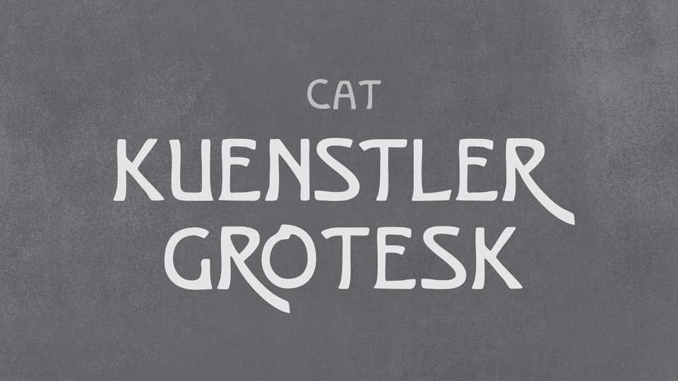 Kunstler Grotesk Font › Fontesk