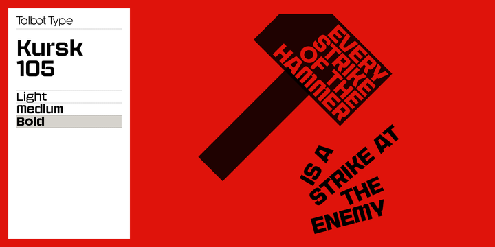 Kursk 105 Font Family