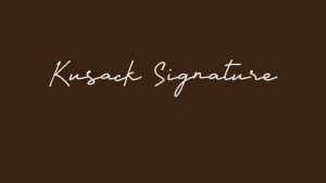 Kusack Signature Font › Fontesk