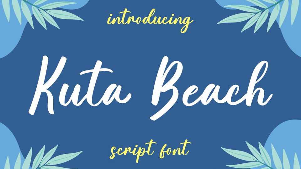 Kuta Beach Font › Fontesk