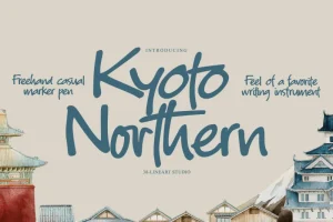 Kyoto Northern Handwritten Font