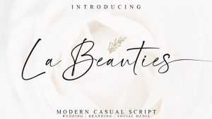 La Beauties Script Font › Fontesk