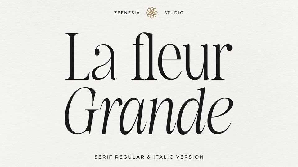 La Fleur Grande Font › Fontesk