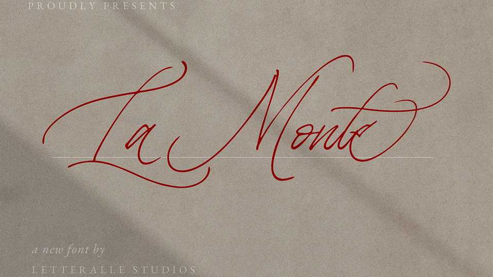 La Monte Script Font › Fontesk