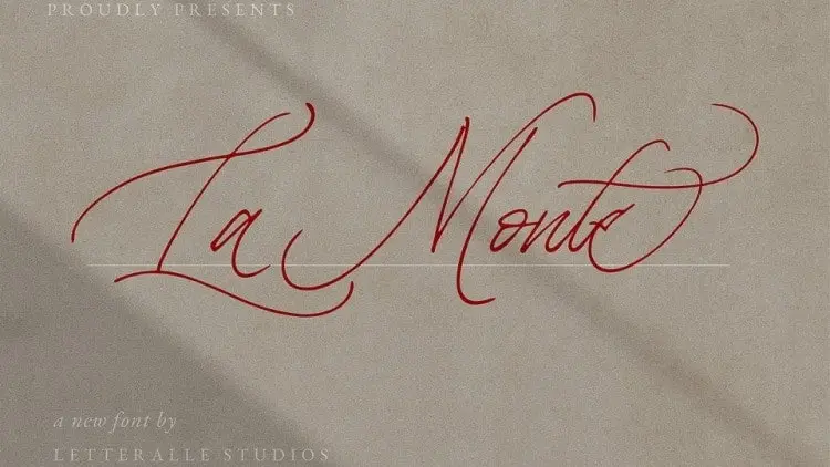 La Monte Script Font