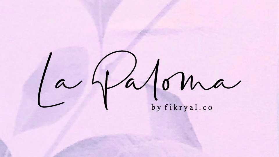 La Paloma Script Font › Fontesk