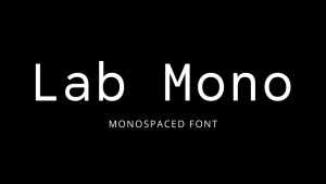 Lab Mono Font › Fontesk