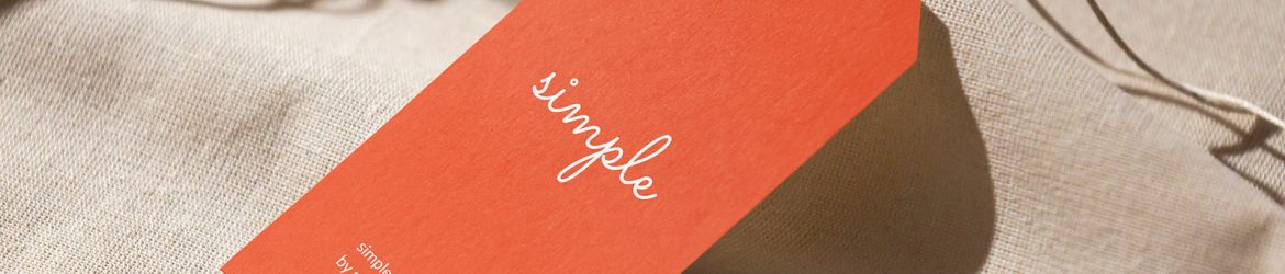 Label tag on linen material mockup