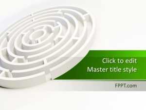 Labyrinth PowerPoint Background Design