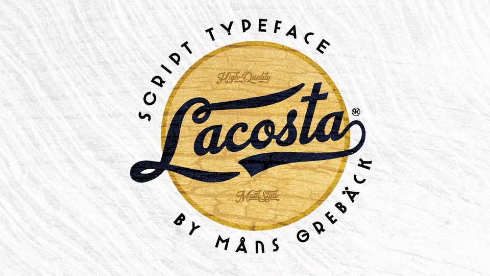 Lacosta Script Font › Fontesk