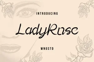 Lady Rose Calligraphy Typeface