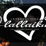 Lallaiku Calligraphy Font