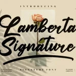 Lamberta Signature Font