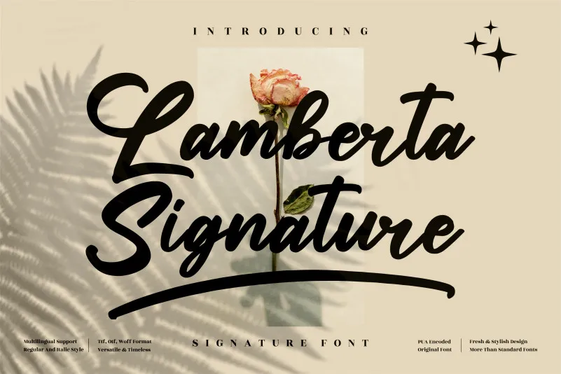 Lamberta Signature Font