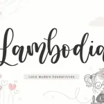 Lambodia Modern Handwritten Font