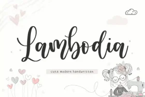 Lambodia Modern Handwritten Font