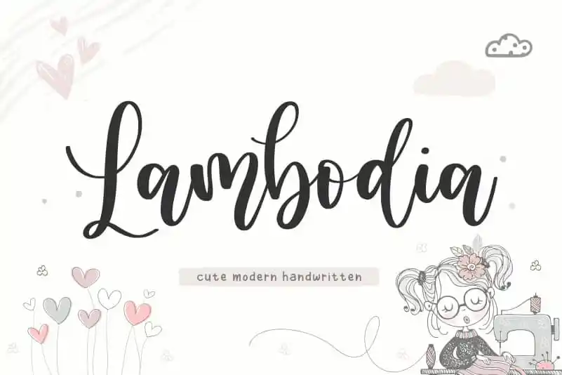 Lambodia Modern Handwritten Font