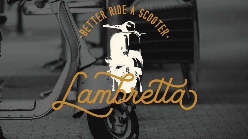 Lambretta Script Font › Fontesk