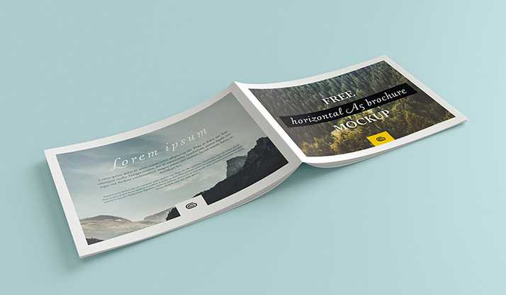 Landscape brochure mockup