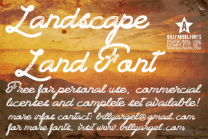 Landscape Land Font